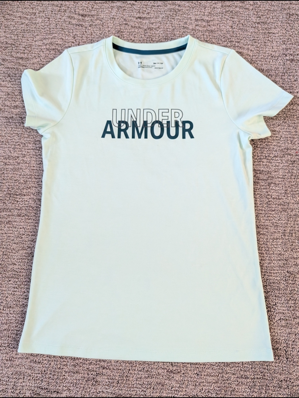 Under Armour Mint Green Logo Short Sleeve Tee